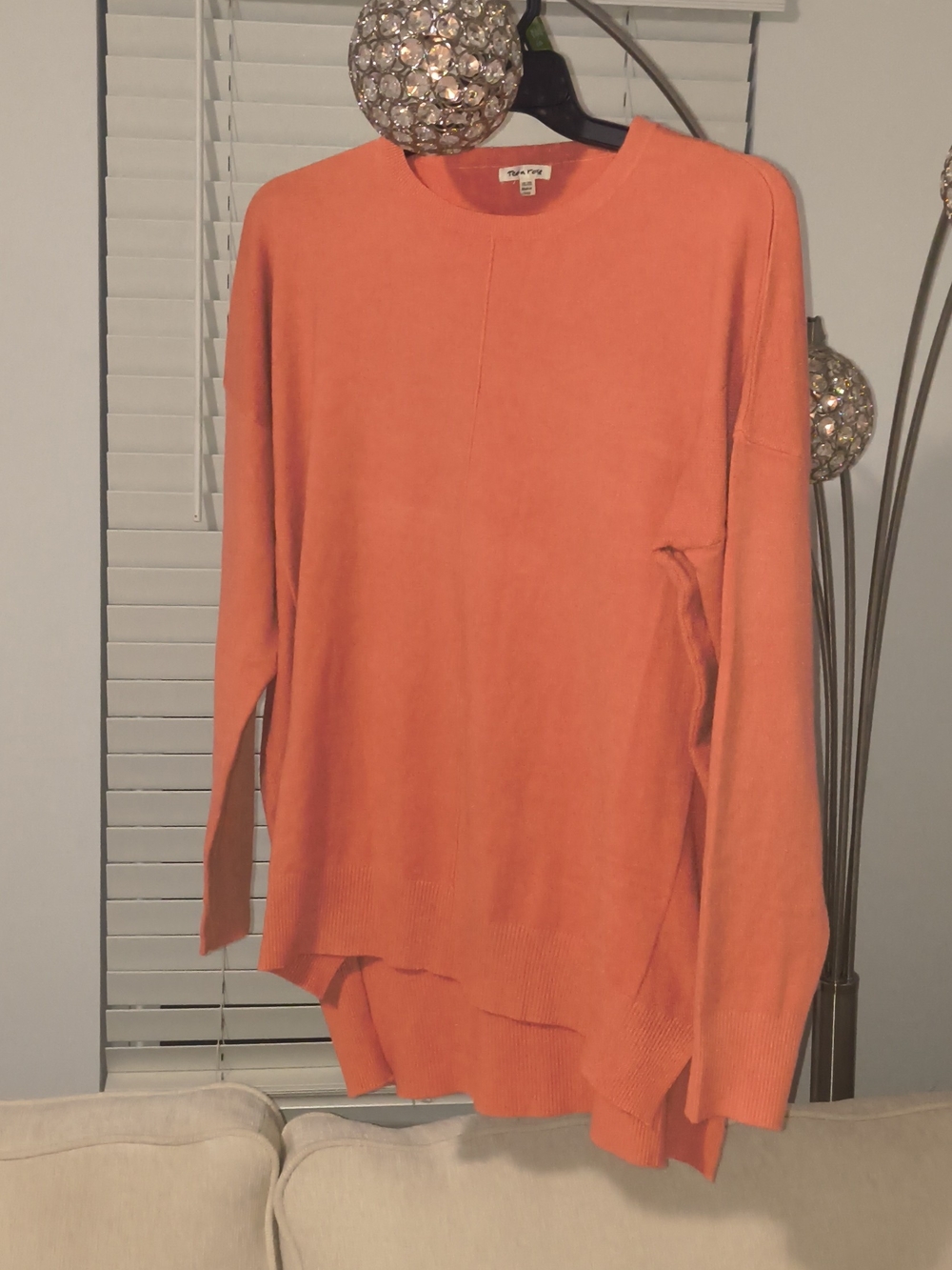 tea n rose Orange Crewneck Sweater